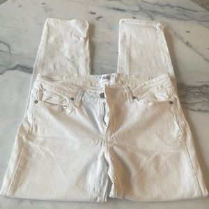 PAIGE Kylie Crop Optic White Denim - Size 30